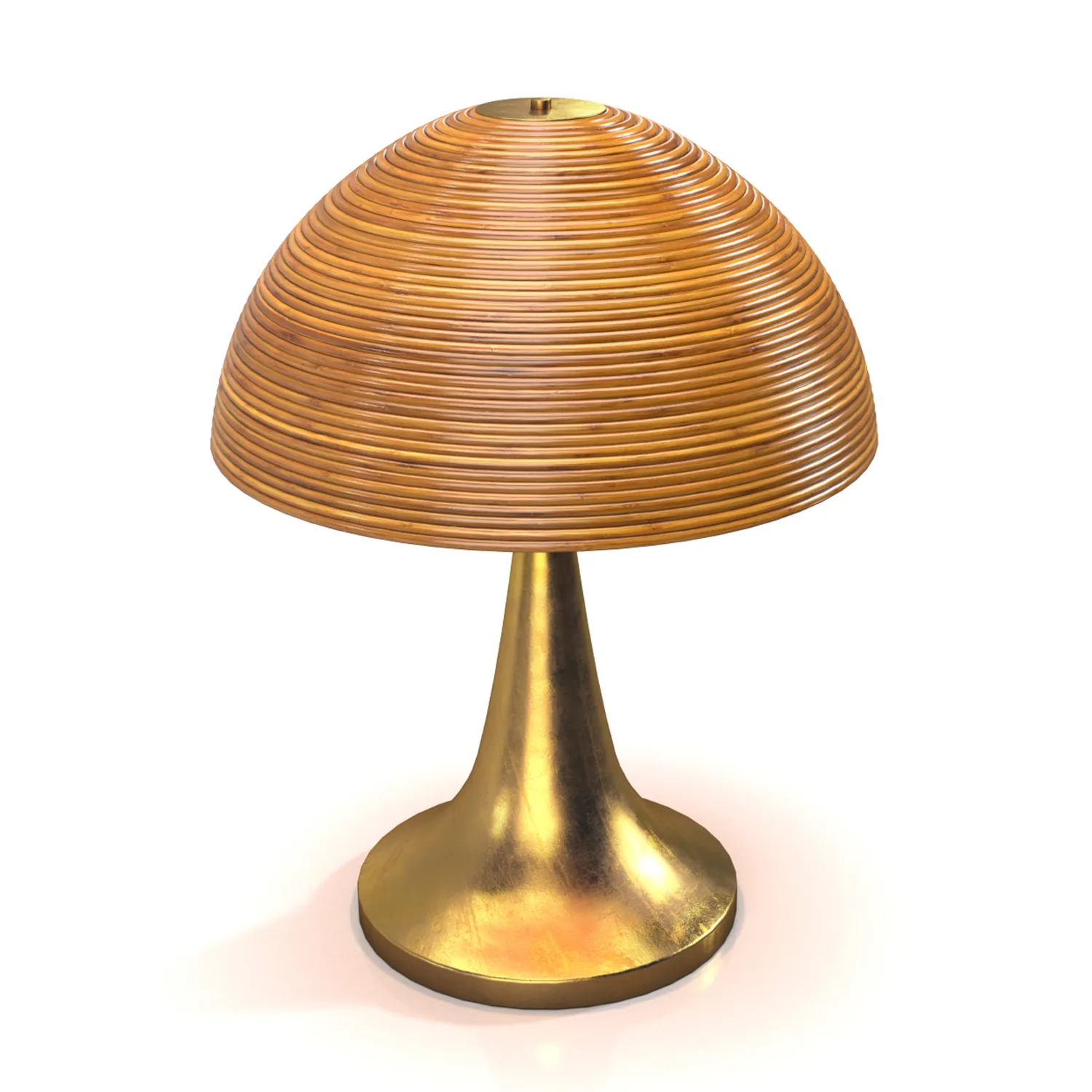 Large Bamboo Table Lamp 3D Model_03